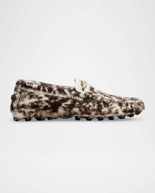 Gommino Macro Calf Hair Loafers